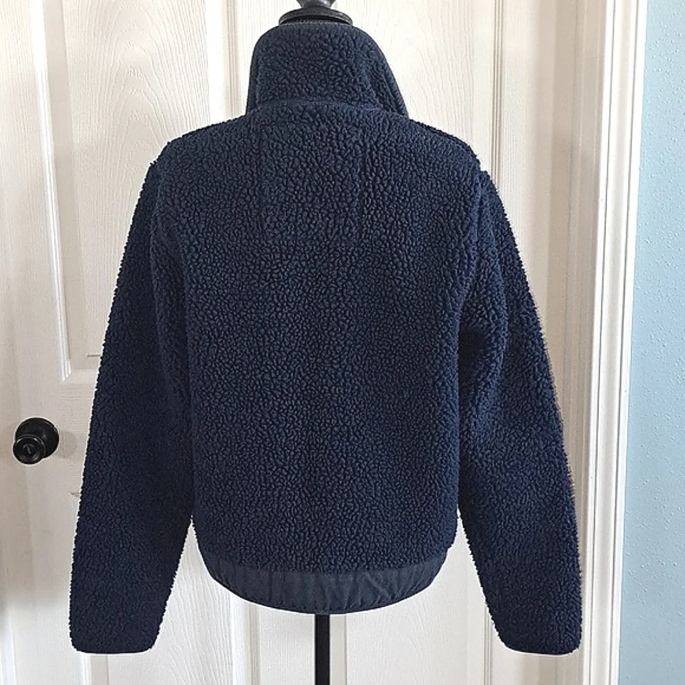 Vintage Abercrombie & Fitch Zip Chunky Original Authentic Sherpa Fleece Jacket - Picture 7 of 8
